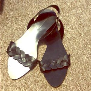 Zara flat Blk sandals